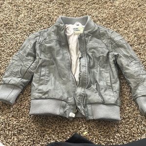 Genuine Kids by Oshkosh‎ Faux Leather Bomber Jacket